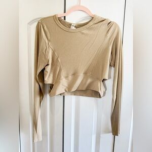 lululemon athletica Tan Crop Top